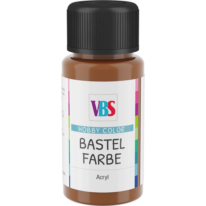 VBS Knutselverf, 50 ml - Roodbruin