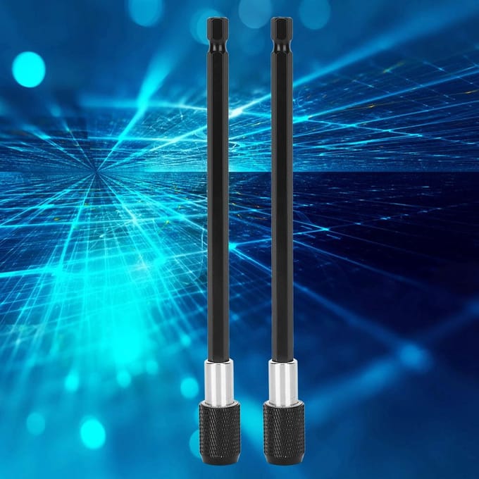 2 stuks snelwissel zeskant schroevendraaier zelfborgende verlengstang voor boormachine 150 mm