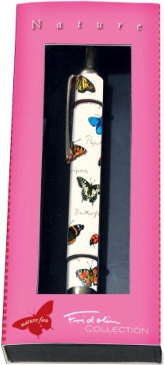 Balpen nature fun met vlinders in diverse kleuren