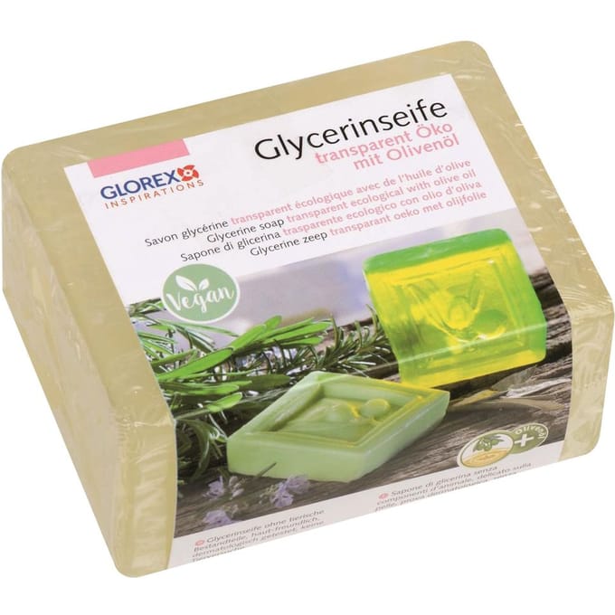 Glycerine Eco-Casting Zeep "Olijfolie", Transparant - 500 g