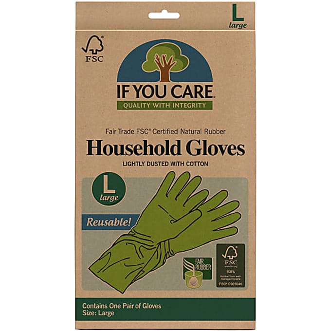If You Care Eerlijke Handel Rubber Latex Handschoenen Large