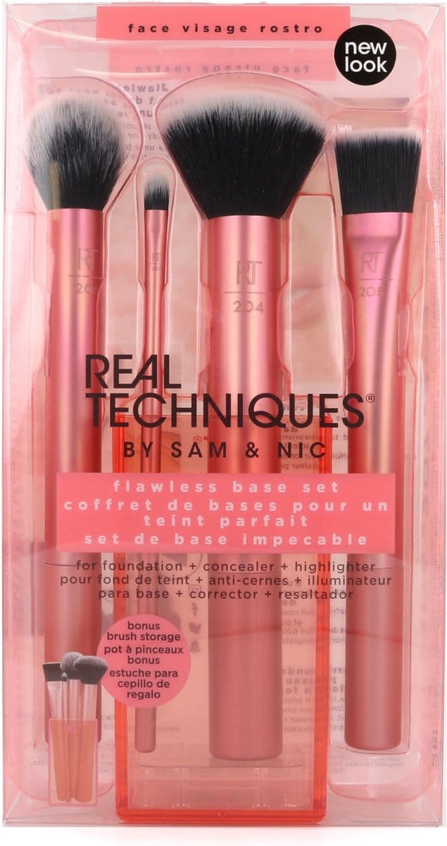 Real Techniques Flawless Base Set Make-up Kwastenset