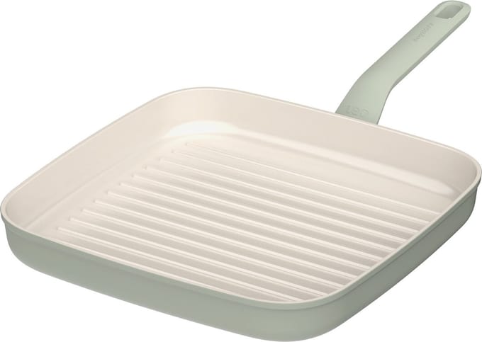LEO Grillpan antikleef Balance Sage - Ø 24cm - Groen - PFAS-vrij