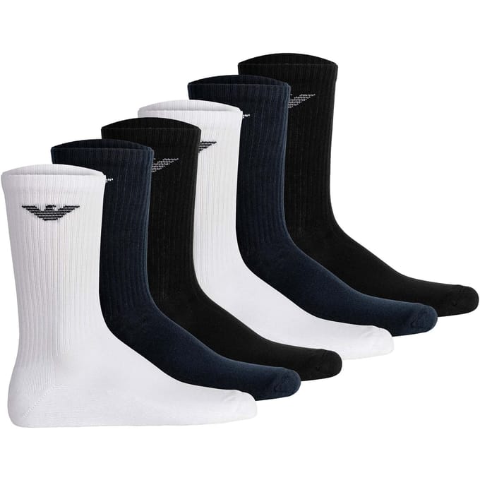 Emporio Armani Sokken SPORTY SPONGE 6P 39-46 Set van 6