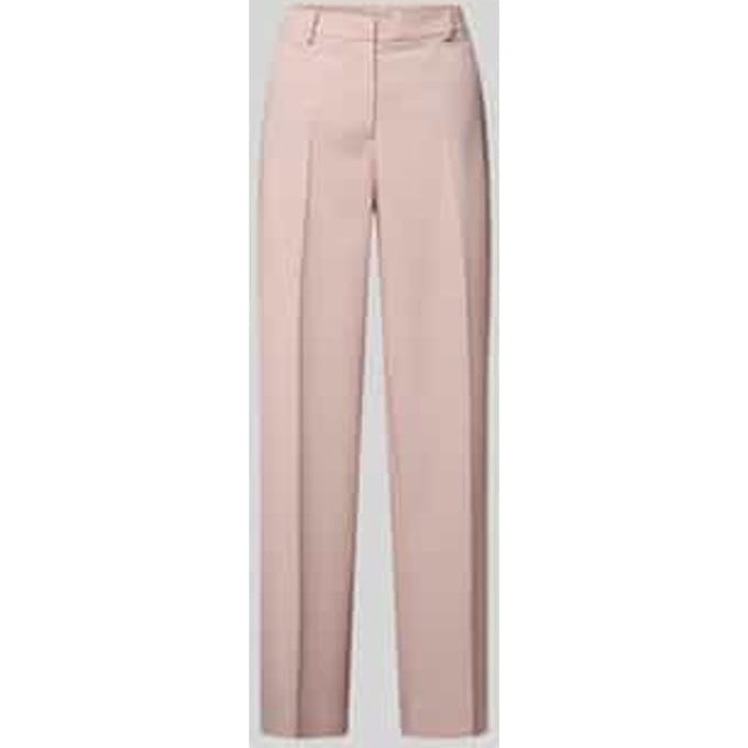 Broek van viscosemix met persplooien