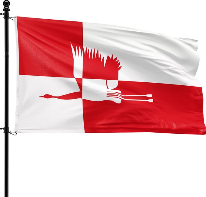 VlagDirect - Cranendonck vlag - Gemeente Cranendonck vlag - 90 x 150 cm.