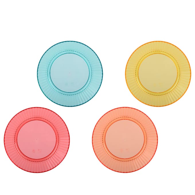 OttoSimon schaal plastic set van 4 - kinderservies speelgoed.