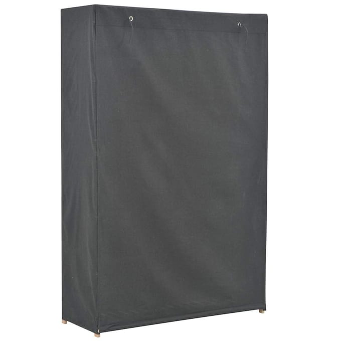 vidaXL - Kledingkast - 110x40x170 - cm - stof - grijs