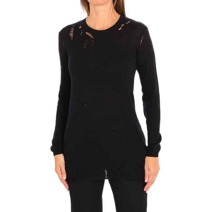 CAIMAN lange mouw blouse met ronde hals 17S2SR011 vrouw