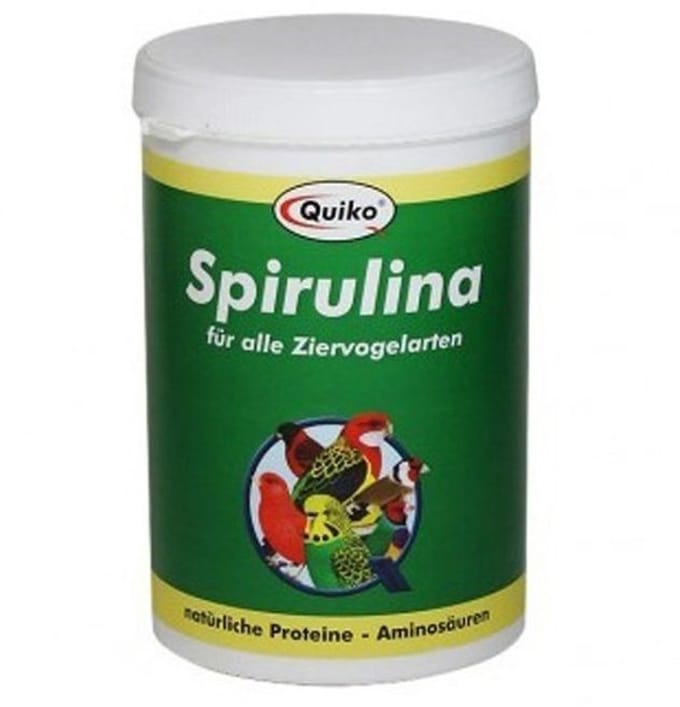 Quiko Spirulina - 250 gram - Supplementen - Vogelvoer - Kleurbevordering