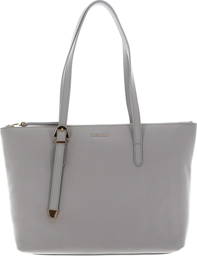 COCCINELLE Leren Schoudertas Coccinelle Gleen Handbag Stone Grijs