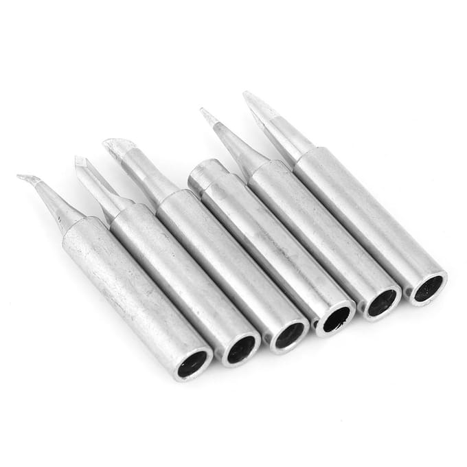 6 STUKS Vervangende Soldeerboutpunten Koperen Soldeertips 6,25 mm Diameter