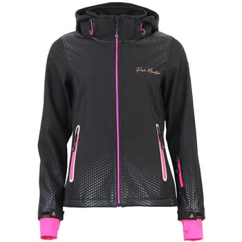 Dames fleece vest met capuchon en ritssluiting Peak Mountain Softshell