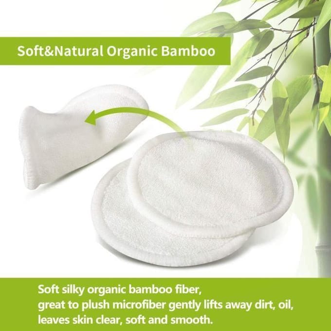 Disques Tampons Démaquillants - Bio - Lot de 16 - Réutilisables - Lavables - Doux en Microfibre