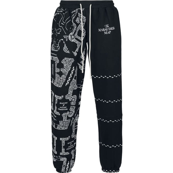 Harry Potter Trainingsbroek - Marauder's Map - S tot XXL - zwart