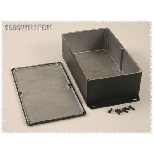 Hammond Electronics 1590WR1FBK Universele behuizing 192 x 111 x 61 Aluminium Zwart 1 stuk(s)