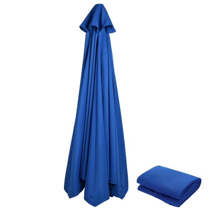 Vervangend Parasoldoek Buiten Zonnescherm Waterdicht Polyester voor Parasolframe met 2,7m Spaken Type 7