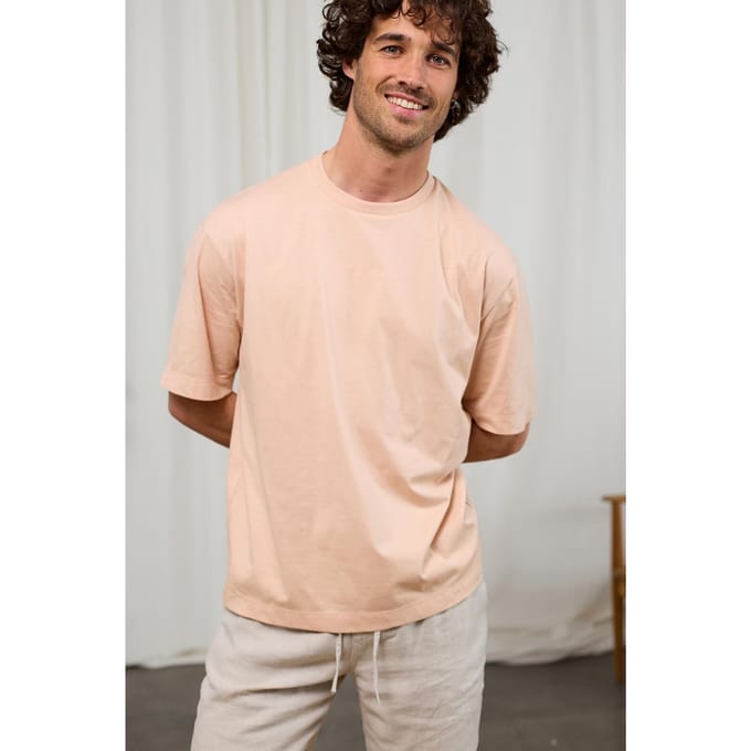 TWOTHIRDS Anahola T-shirts Powder Nude Größe: S | Basic T-Shirts Outlet | Herren