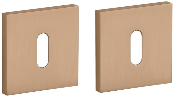 Stile sleutelrozet - deurrozet - 53 x 53 x 7 mm - lichtbruin