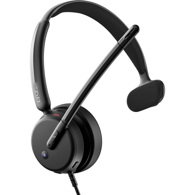 EPOS Impact 430T headset, mono (eenzijdig), bedraad, USB-C / USB-A, geoptimaliseerd voor UC, gecertificeerd voor Microsoft Teams