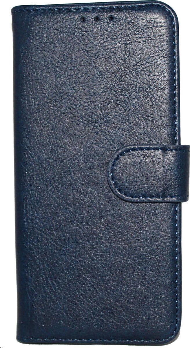 HB Hoesje Geschikt voor Apple iPhone 7 Plus & 8 Plus - Luxe Kunstlederen Portemonnee Book Case - Donker Blauw