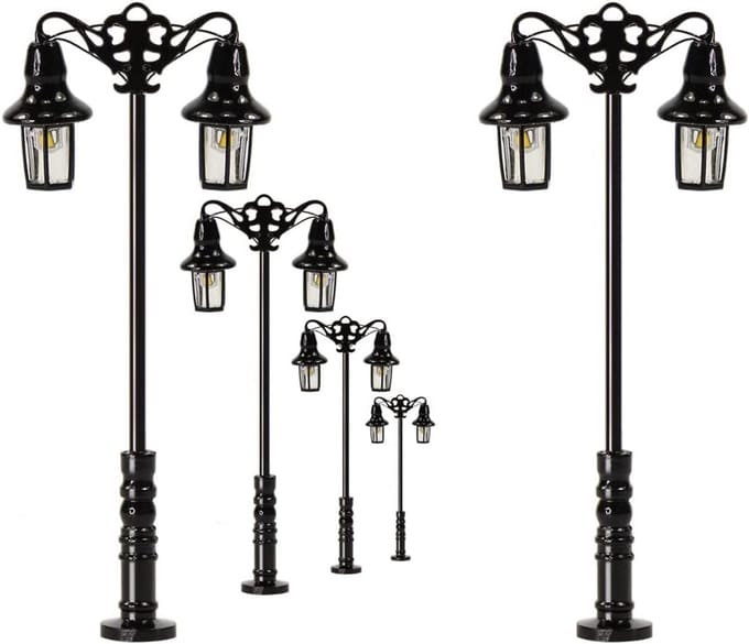 5 stuks Modelbaan Straatlampen TL-Model Verlichting 47mm