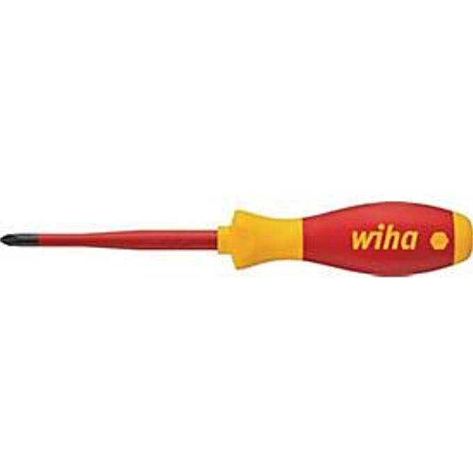 WIHA VDE-schroevendraaier 3211 slimFix, PH 1, klinglengte 80 mm, geïsoleerd, chroom-vanadium-molybdeenstaal