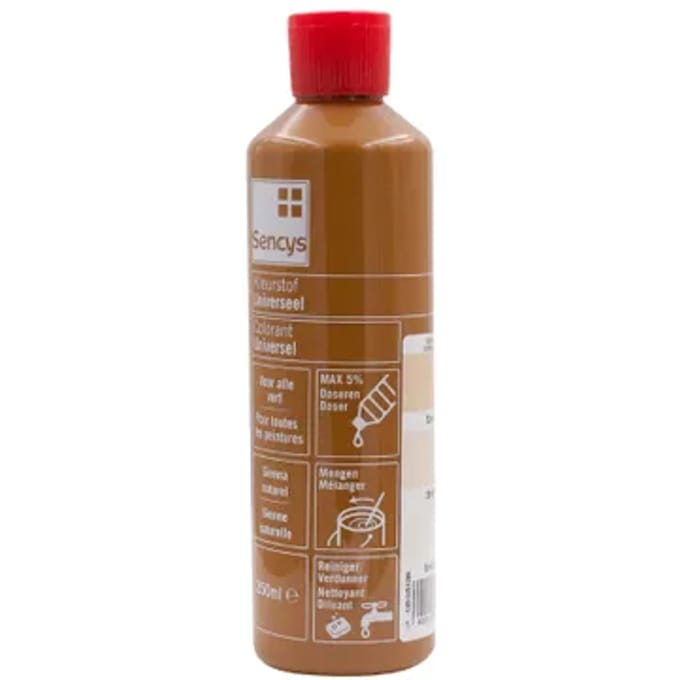 Sencys Universele Verfkleurstof Sienna Naturel 250ml