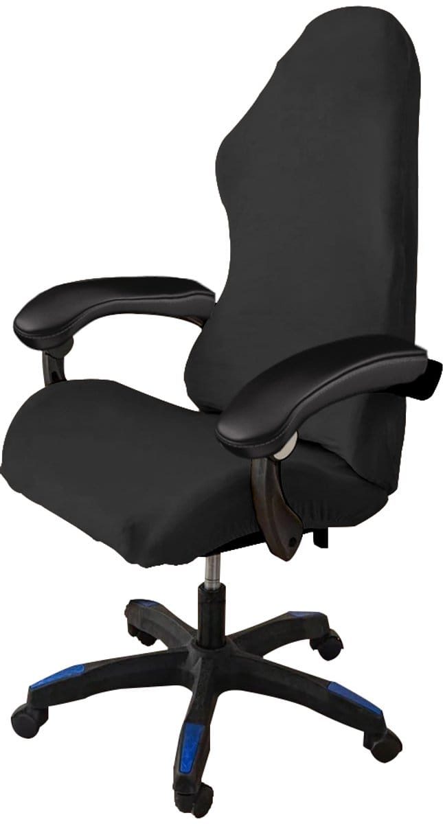 Meble odNowa - Gaming Stoel Hoezen - Zwarte Velours - Elastisch - Duurzaam