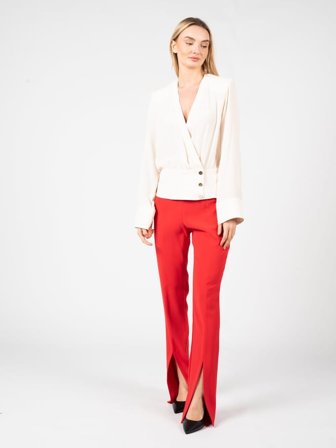 Pinko broek Sermiento Vrouw rood