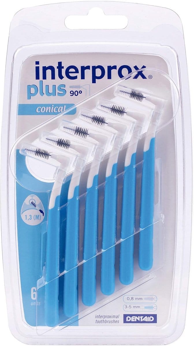 Conische Interdentale Ragers - 6 Stuks - Blauw