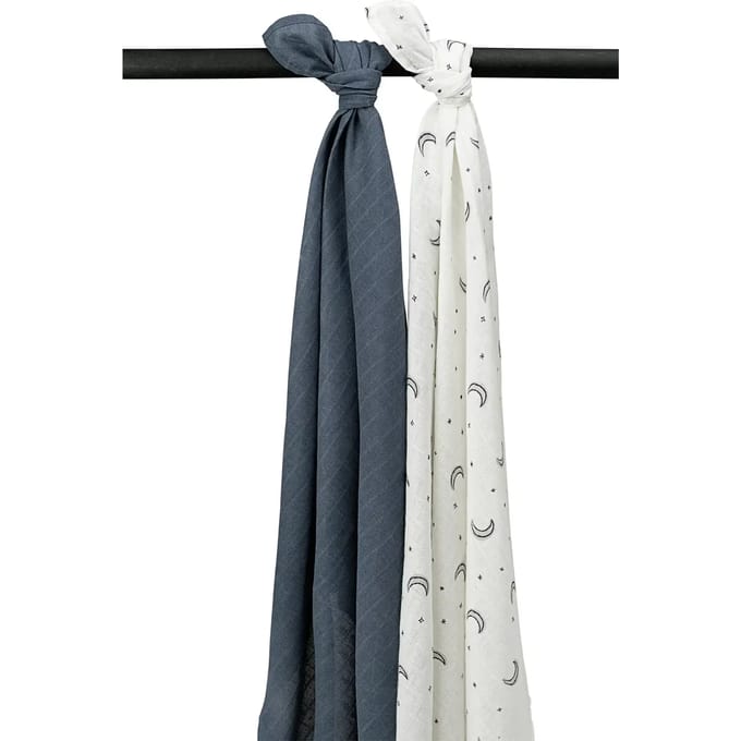Meyco Baby Moon starterset - 9-pack - hydrofiel - indigo