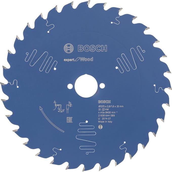 Bosch Cirkelzaagblad expert for Wood 225x30x2.6/1.6x32 T