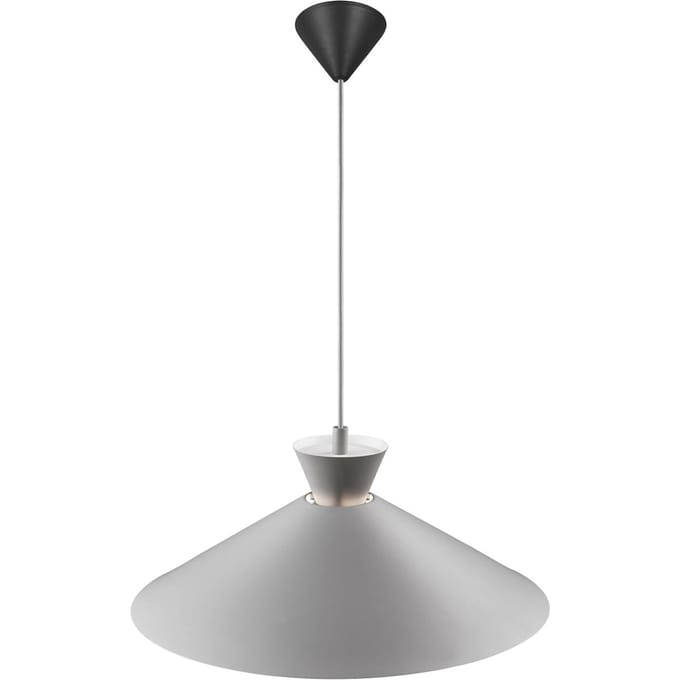 Nordlux Dial hanglamp met metalen kap, grijs, Ø 45 cm