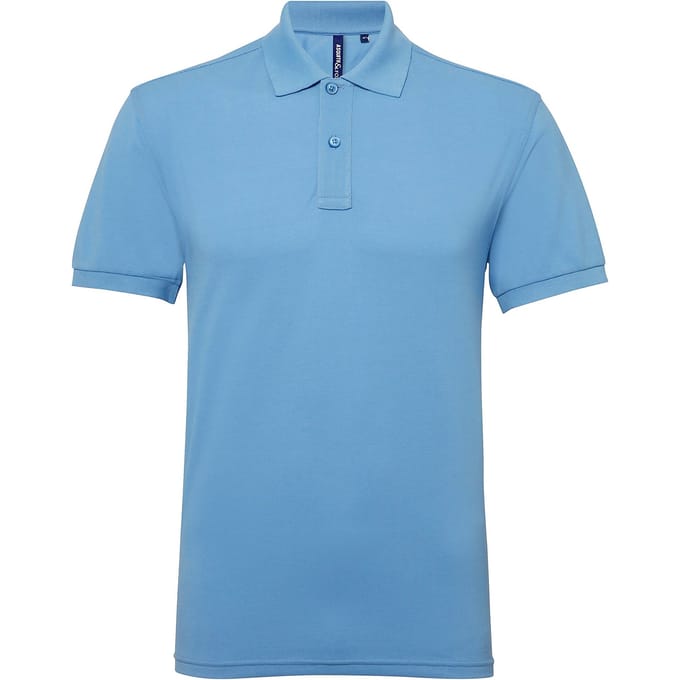Asquith & Fox Heren Poloshirt met korte mouwen Prestatiemengsel (Korenbloem)