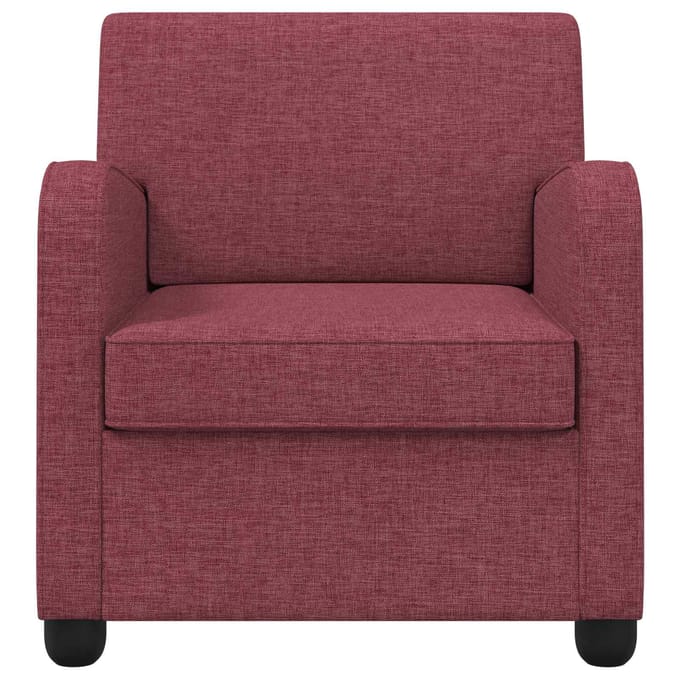 vidaXL - Fauteuil - Wijnrood - Stof