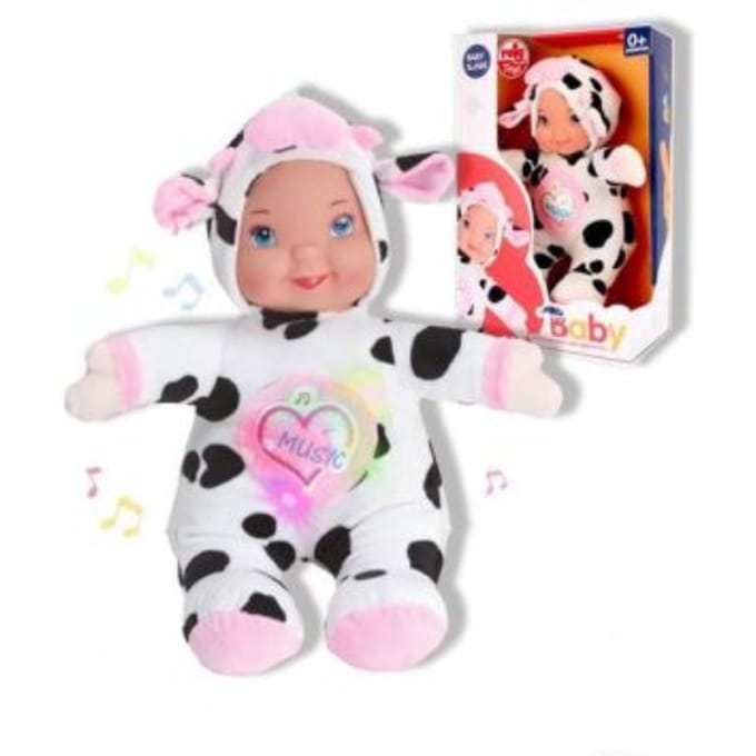 Babypop Reig Koe 35 cm Muzikale Knuffel
