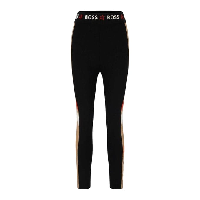 Boss Dames/Dames Elastische Legging Kleurblok (Zwart)