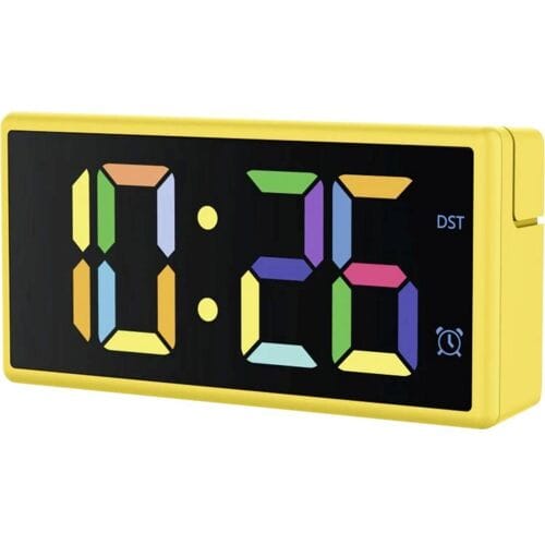 Hama wekker- Ibiza - Multicolor-display - USB oplaadfuntie - Geel
