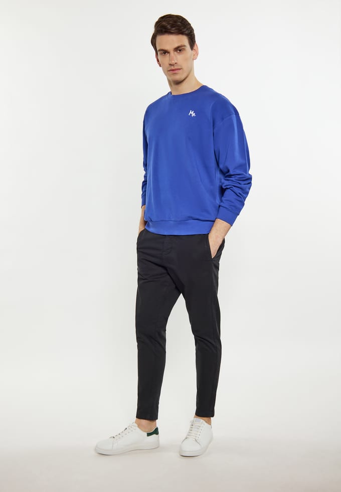 Mo Sweatshirt Heren KONING BLAUW