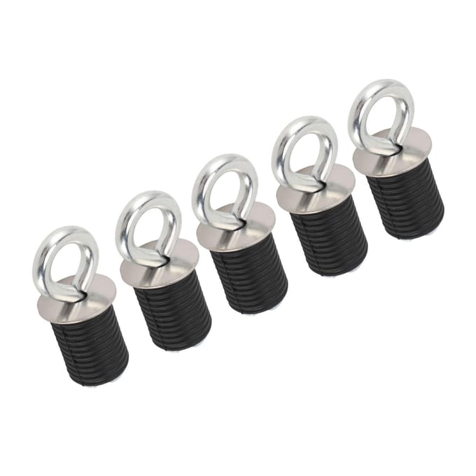 5 Stuks Sjorankers 25 mm 1 Inch Roestvrij Staal Robuuste ATV Laadbakankers Vervanging voor Polaris white
