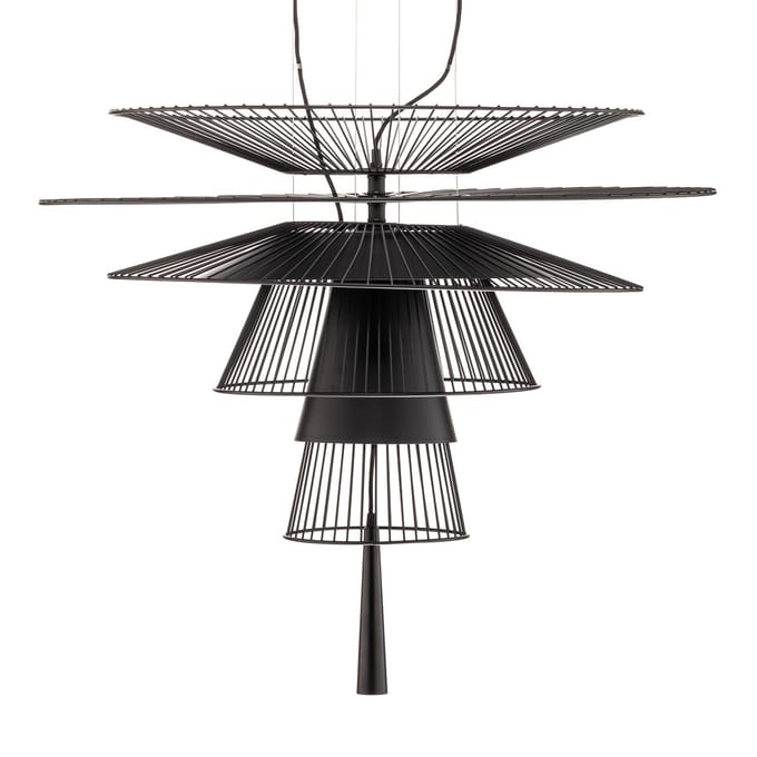 Forestier Gravity 1 hanglamp Ø86cm zwart