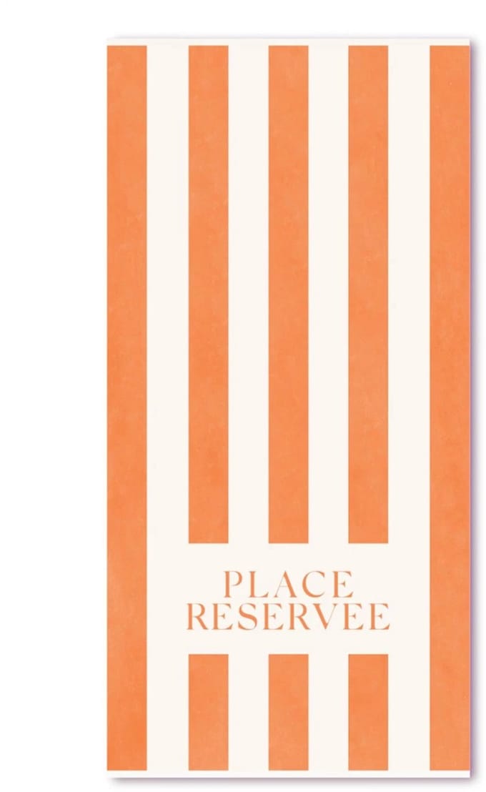 Place Réservée Classic beach towel 100x200cm peach