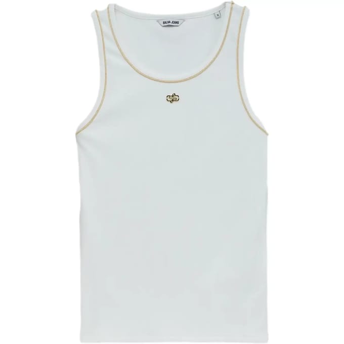 Mouwloos T-shirt met lurexdraad voor dames Salsa Jeans Basic
