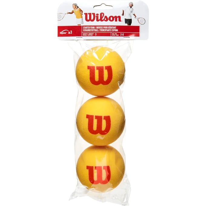 Set van 3 tennisballen Wilson en mousse Starter Tour