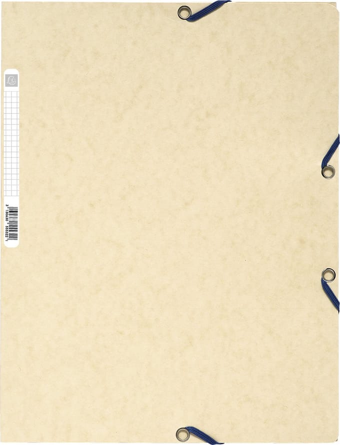 Exacompta 50x Elastomap 3 kleppen in glanskarton 400g/m2 - A4 - Geassorteerde pastel kleuren - 55550E