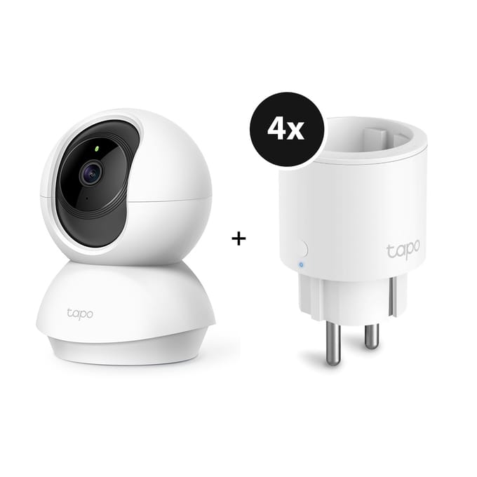 Tapo C200 Beveiligingscamera Binnen Full HD 1080P - Huisdiercamera & Babycamera - 360° Draaibaar - Automatisch Volgen - Huildetectie - Nachtzicht - Tweeweg Audio - Geen Abonnement - microSD tot 512GB - Alexa & Google
