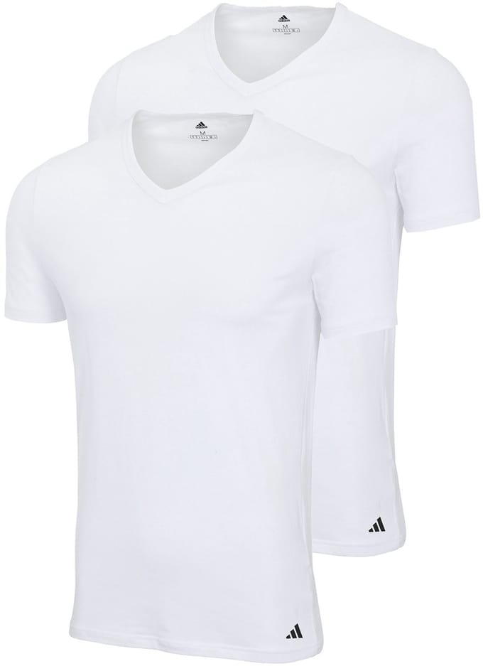 T-shirt Korte Mouw adidas T-shirts Active Flex col en V 95% coton