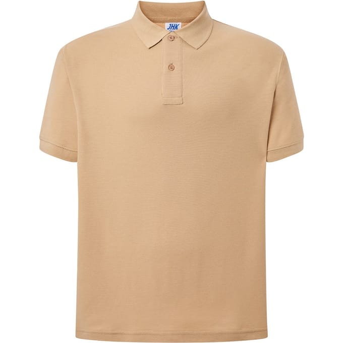 JHK Heren Pique Regular Poloshirt (Zand)