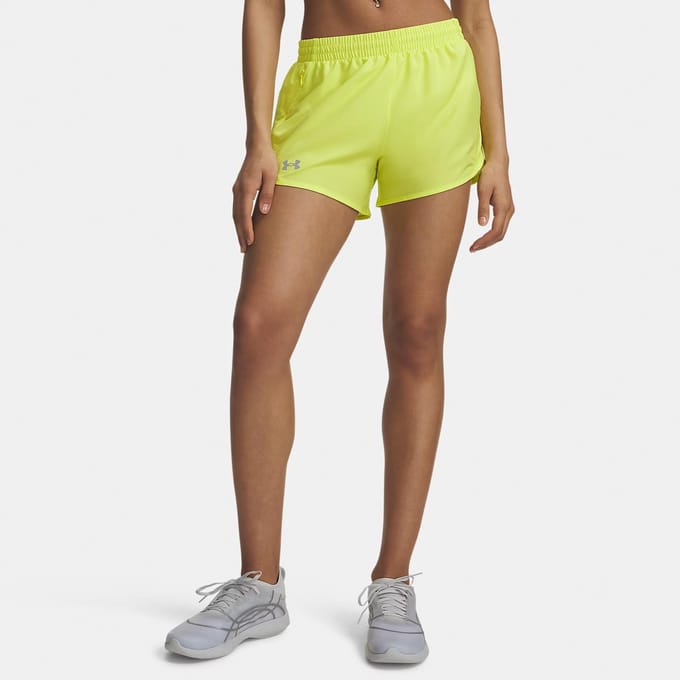 Under Armour Fly By 3in  Hardloopshorts Dames
